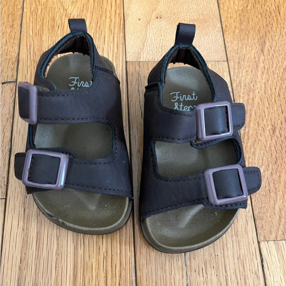 First Steps Sandals Size 3 Toddler‎ EUC